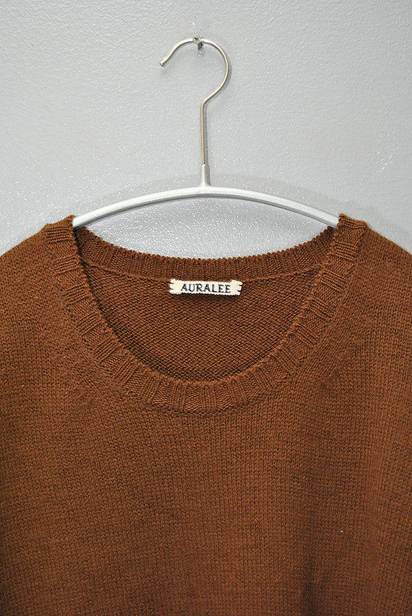 【美品】AURALEE UNEVEN WOOL CORD KNIT P/O AURALEE UNEVEN WOOL CORD KNIT P/O