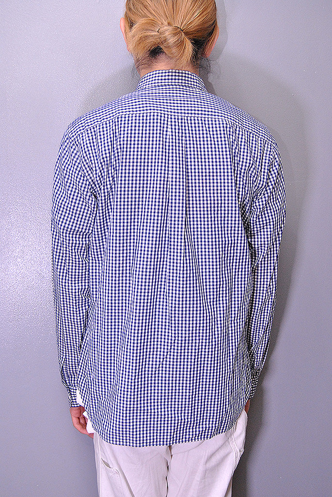 COMME des GARCONS HOMME ラウンドカラーチェックシャツ