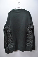 sacai Sponge Sweat x MA-1 Pullover