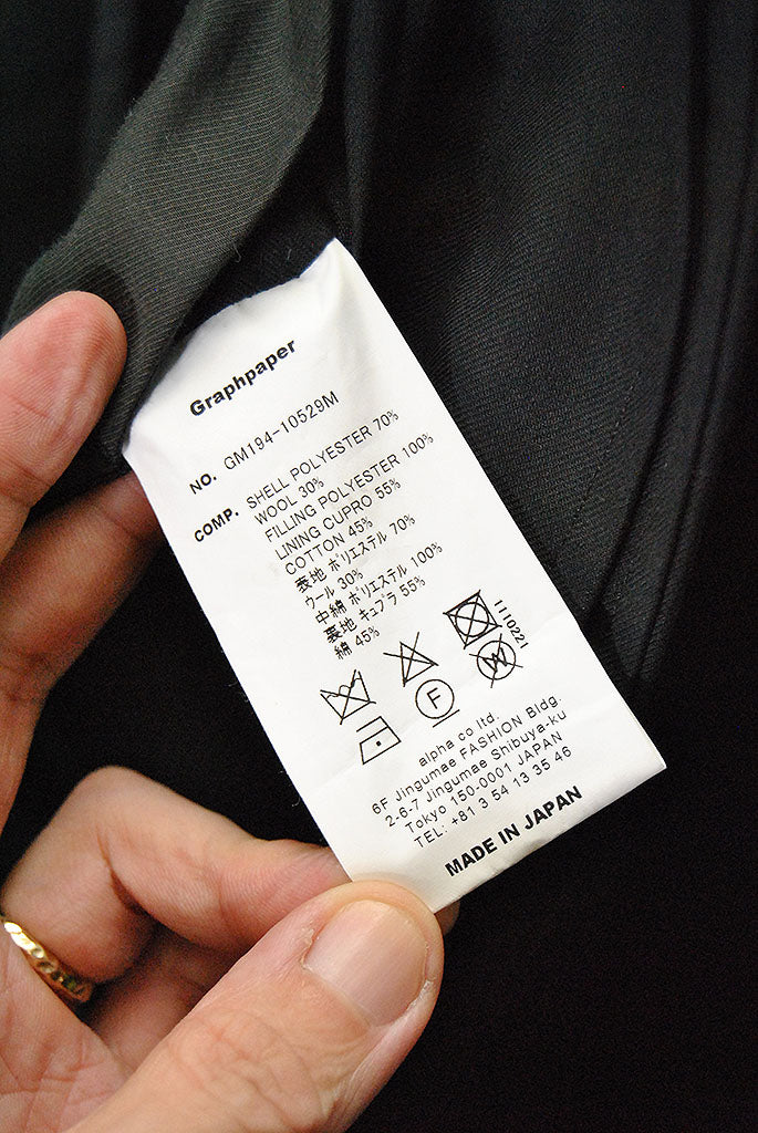 Graphpaper Padding Bal Collar Coat