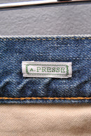 A.PRESSE  Washed Denim Wide Pants
