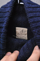 ANATOMICA 2PLY SHETLAND WOOL SWEATER ROLL NECK