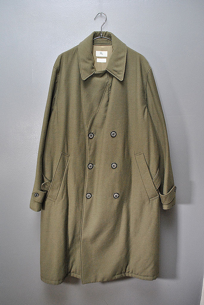 HERILL cashmere backsatin USARMY overcoat