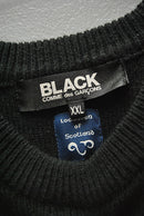 BLACK COMME des GARCONS サイドスリットロングニット