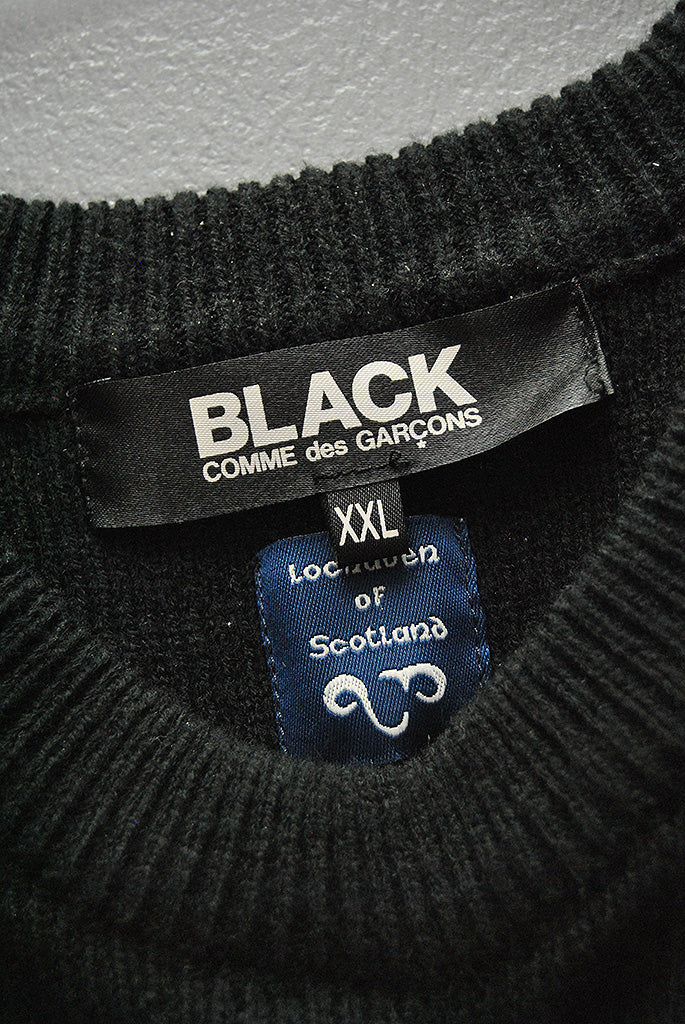 BLACK COMME des GARCONS サイドスリットロングニット