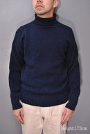 ANATOMICA 2PLY SHETLAND WOOL SWEATER ROLL NECK