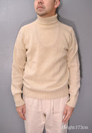 ANATOMICA 2PLY SHETLAND WOOL SWEATER ROLL NECK