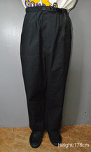 COMME des GARCONS HOMME 綿ナイロンピンオックス 2タックパンツ