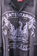 DIESEL Faded Bowling Shirt With Logo Graphic