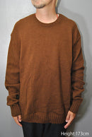 AURALEE UNEVEN WOOL CORD KNIT P/O