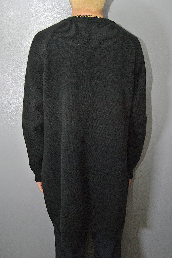 BLACK COMME des GARCONS サイドスリットロングニット
