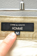 COMME des GARCONS HOMME 綿オックス 製品加工ワイドパンツ