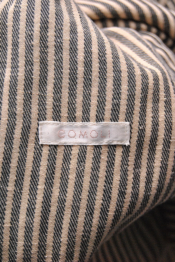 COMOLI ストライプ ブルゾン