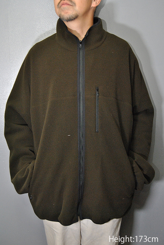 stein FLEECE x BACKSIDE GABARDINE REVERSIBLE JACKET