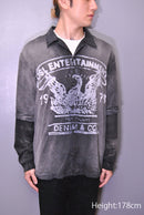 DIESEL Faded Bowling Shirt With Logo Graphic