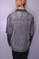 DIESEL Faded Bowling Shirt With Logo Graphic