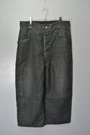 A.PRESSE  Vintage Black Linen Trousers
