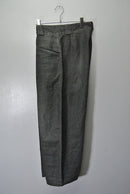 A.PRESSE  Vintage Black Linen Trousers
