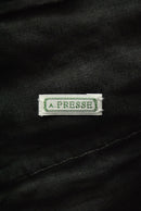 A.PRESSE  Vintage Black Linen Trousers