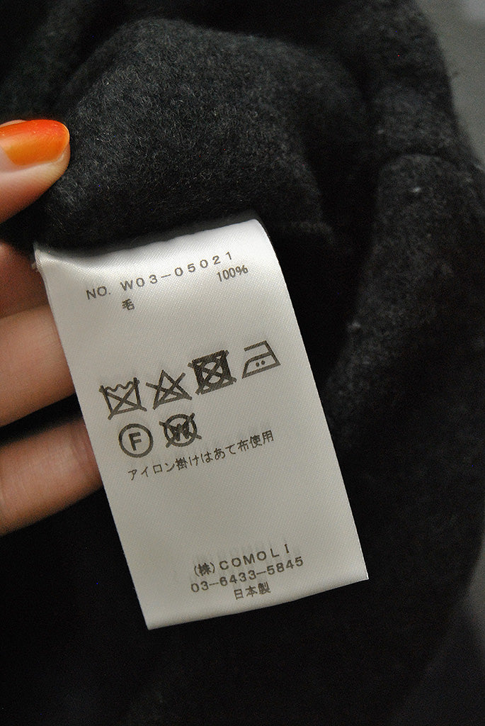 COMOLI ウールフェルトパーカ