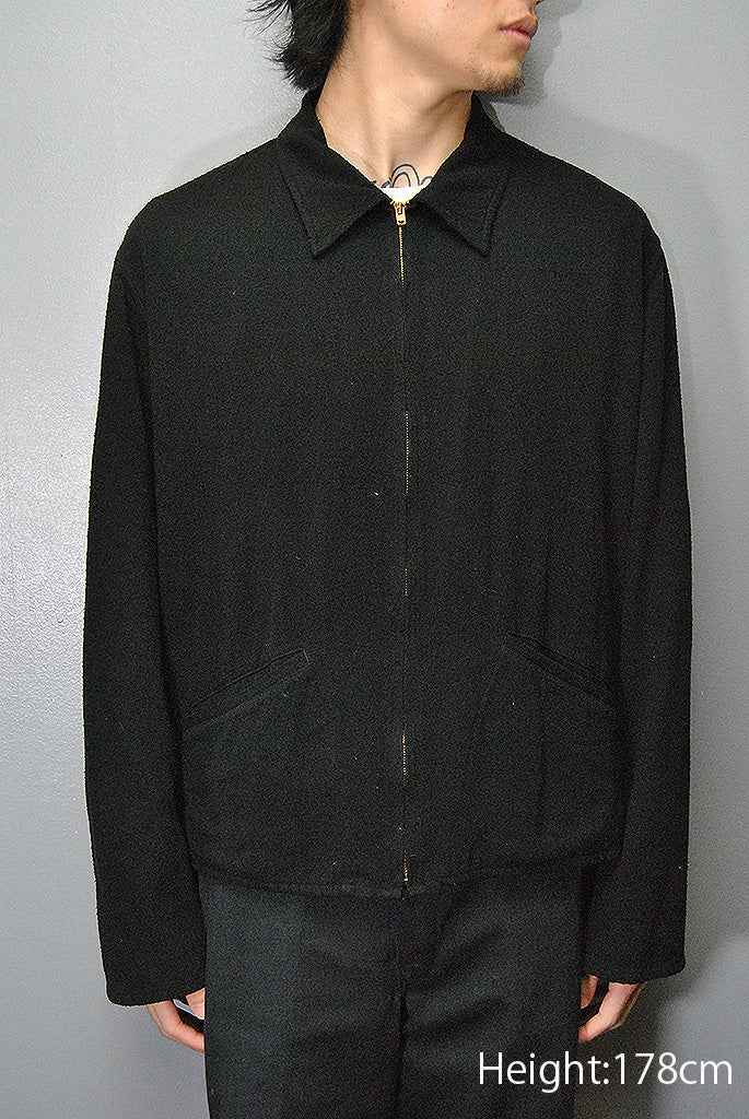 COMOLI シルクネップ ジップショートジャケット