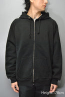 COMOLI コットン吊裏毛ジップパーカ