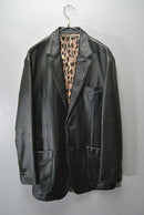 WACKO MARIA LEATHER SINGLE BREASTED JACKET