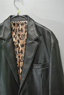 WACKO MARIA LEATHER SINGLE BREASTED JACKET