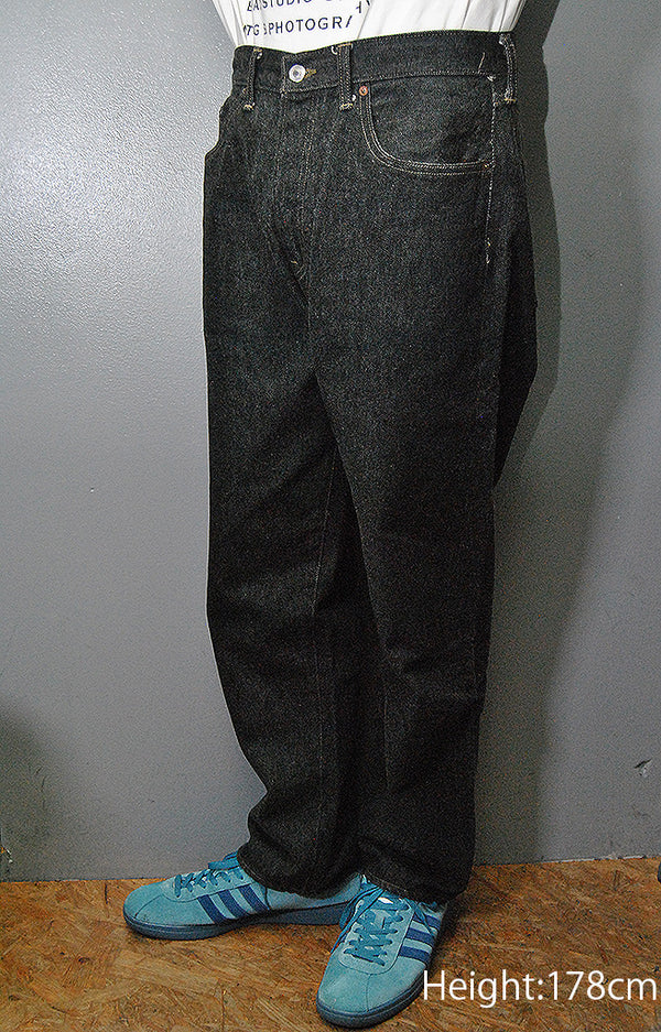 A.PRESSE Black Washed Denim Pants