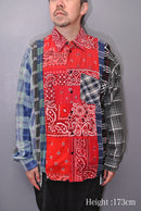 Rebuid by Needles × MIYAGIHIDETAKA  7 Cuts Wide Shirt