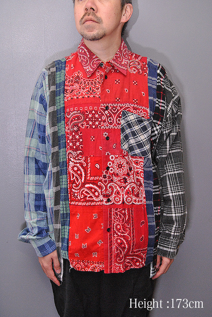 Rebuid by Needles × MIYAGIHIDETAKA  7 Cuts Wide Shirt