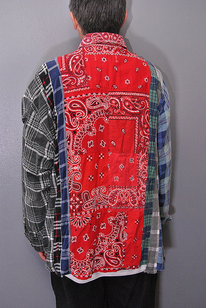 Rebuid by Needles × MIYAGIHIDETAKA  7 Cuts Wide Shirt