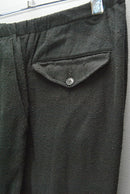 COMOLI シルクネップ ドローストリングパンツ