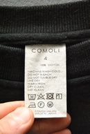 COMOLI コットン吊裏毛クルーネック