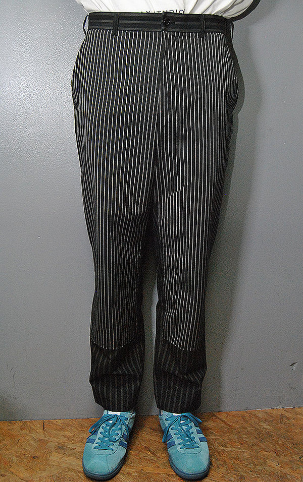 BLACK COMME des GARÇONS ストライプパンツ XL　未使用 BLACK COMME des GARCONS マルチストライプパンツ