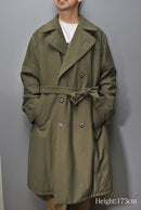 HERILL cashmere backsatin USARMY overcoat