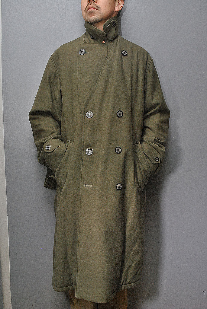 HERILL cashmere backsatin USARMY overcoat