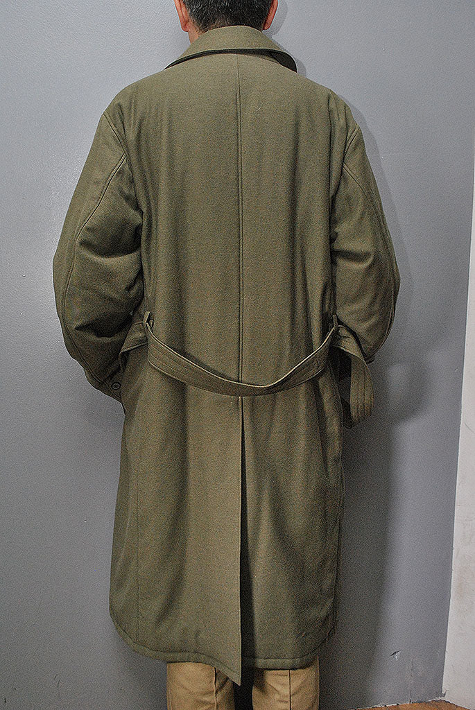 HERILL cashmere backsatin USARMY overcoat