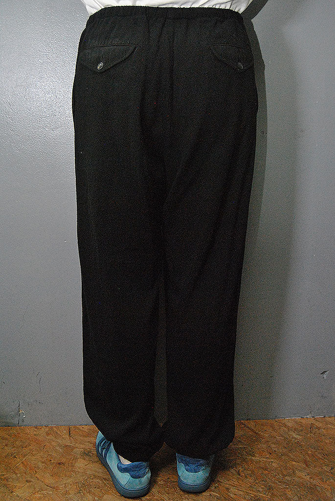 COMOLI シルクネップ ドローストリングパンツ