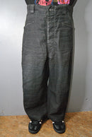 A.PRESSE  Vintage Black Linen Trousers