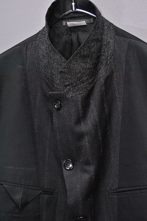 Comme des garcons  duex ジャケット COMME des GARCONS HOMME DEUX リバーステーラードジャケット