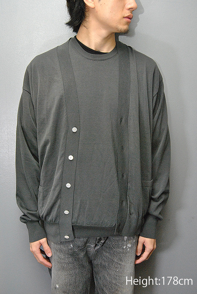 HERILL Suvincotton Highgaugecardigan