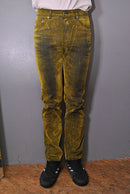 JOHN LAWRENCE SULLIVAN 5POCKET FLOCKED DENIM PANTS