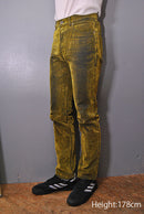 JOHN LAWRENCE SULLIVAN 5POCKET FLOCKED DENIM PANTS
