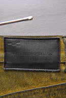 JOHN LAWRENCE SULLIVAN 5POCKET FLOCKED DENIM PANTS