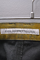 JOHN LAWRENCE SULLIVAN 5POCKET FLOCKED DENIM PANTS