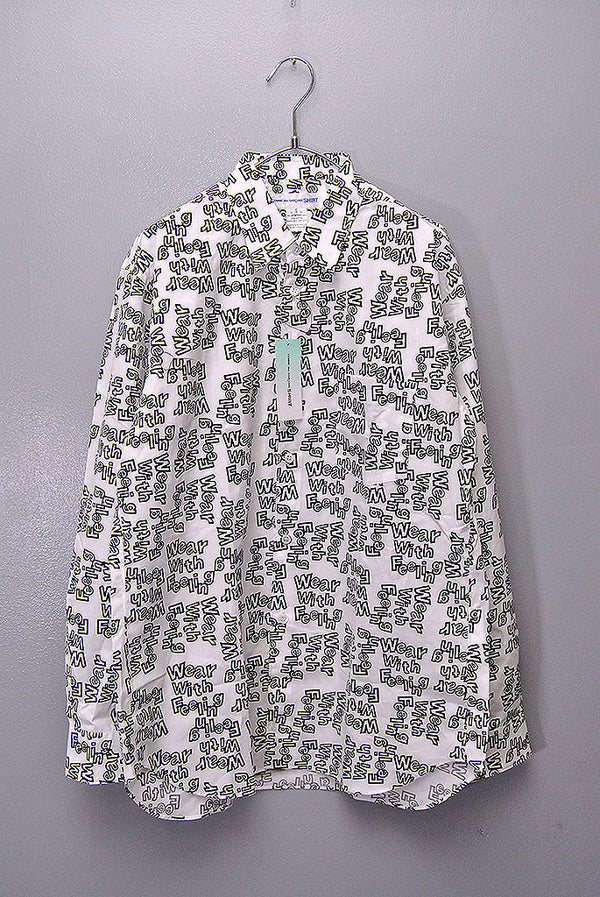 COMME des GARCONS SHIRT 文字プリントジャケット COMME des GARCONS SHIRT 文字プリントジャケット COMME des