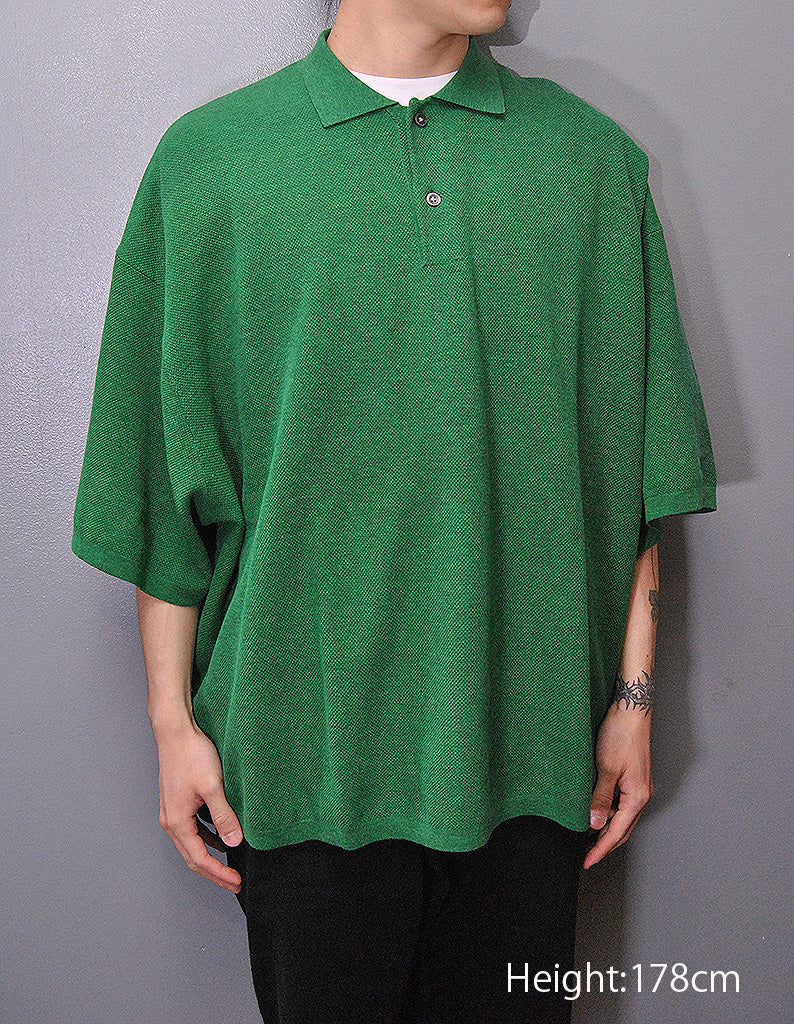 is-ness KNITTED BIG POLO