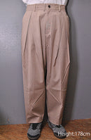 is-ness TUCK TROUSERS