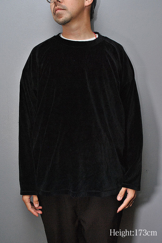 Needles L/S U Neck Tee – C/Pe Velour